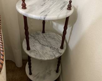 Triple marble table - 2 of these