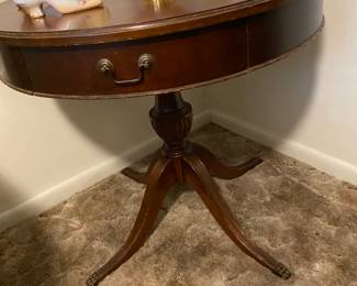 Close up of the Duncan Phyfe round table