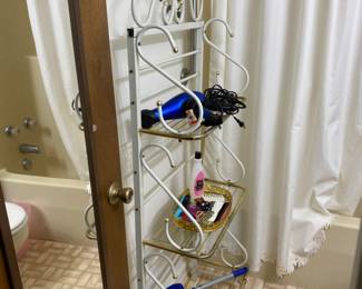 Nice metal stand in bathroom