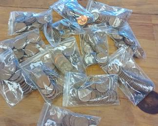 Unsearched wheat pennies