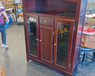 Lighted liquor cabinet or china cabinet