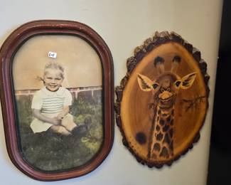 Vintage Bubble Glass picture frame