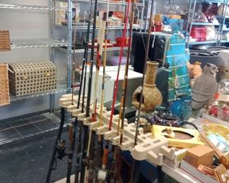 fishing rods and reels
