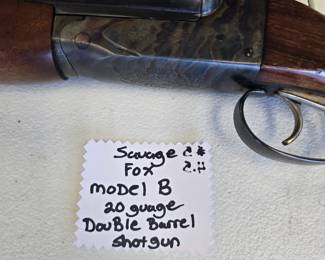 savage fox model B 20 gauge double barrel shotgun NICE!!