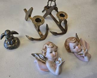 brass anchor candleholders and more