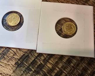 1851 Liberty Head gold dollars