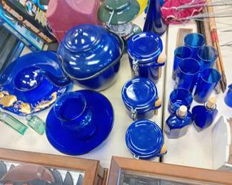 Blue dishes and more