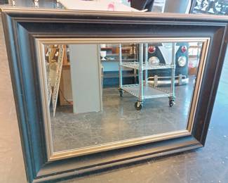 large framed mirror