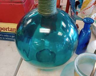 large blue bottle