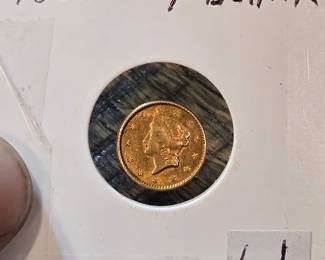 1851 Liberty Head gold dollar two available