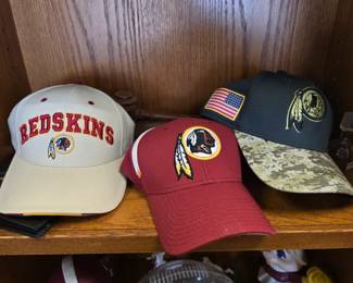Vintage Washington Redskin hats.