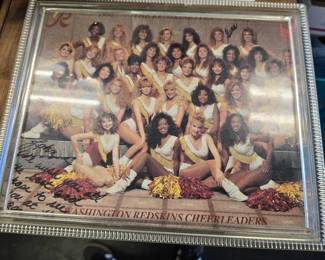 Vintage Washington Redskins autograph cheerleader photo