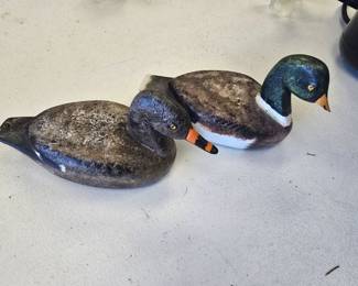 F Hicks signed vintage decoys