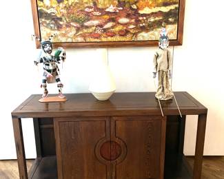 Gloria Cesal oil painting, "Golden Pond," Peru