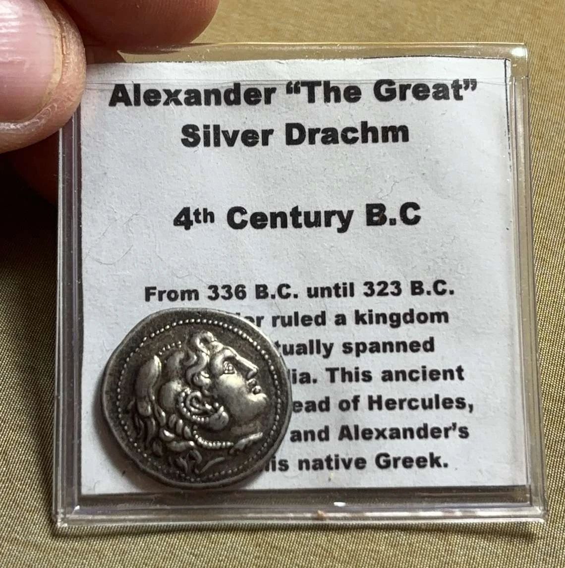 Alexander The Great Silver Drachm 4th Century B.C From 336 B.C. until 323 .. 