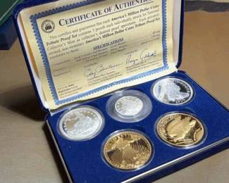 Americas Million Dollar Coins Tribute Proof Set