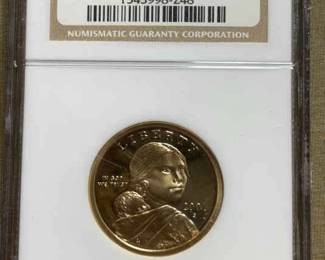 2001S Proof Sacagawea Dollar $1, NGC PF69 Ultra Cameo 