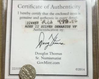 AZES II SILVER DENARIUS