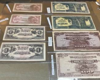 Japanese WW2 Occupation Currency