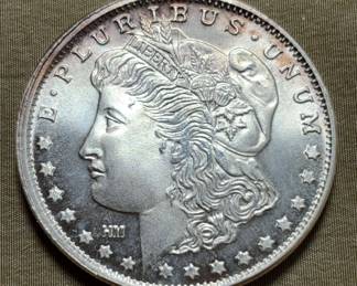 Morgan Style 1 Troy Oz .999 Fine Silver Eagle