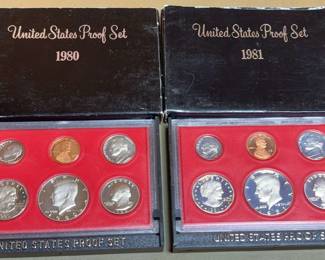 US Proof Sets 1980-1981