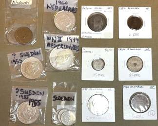 Coins Sweden, Denmark  Norway