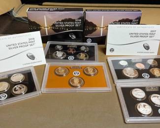 2016 & 2017 US Mint Proof sets