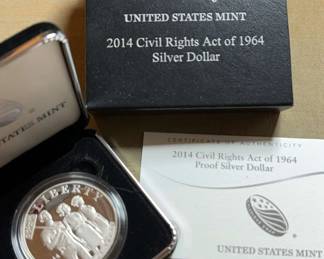 2014 Civil Rights Act of 1964 Silver Dollar