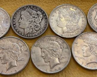 Morgan and Peace Dollars Early 1900s
