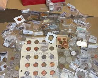 Large Number Of Foreign Coins