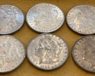 Morgan Silver Dollars 1900s