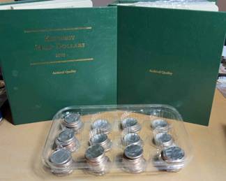 Kennedy Half Dollars Book and Loose Coins