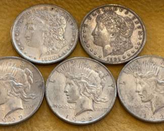 Morgan and Peace DollarsEarly 1900s