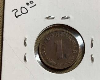 1939F 1 Reichspfennig  Germany