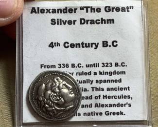Alexander The Great Silver Drachm 4th Century B.C From 336 B.C. until 323 .. 