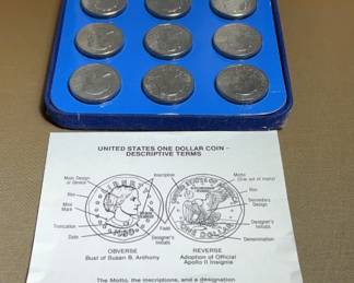 US Mint Susan B Anthony One Dollar Coins Collector Set Brilliant Uncirculated
