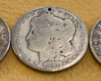 Morgan Silver Dollars 1890, 1891  1899 