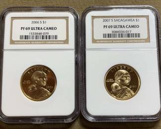 2006 2007 SACAGAWEA $1 PF 69 ULTRA CAMEO