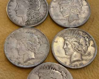 Morgan and Peace Dollars Early 1900s