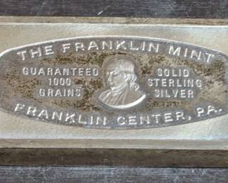 1971 Christmas Franklin Mint Sterling Ingot