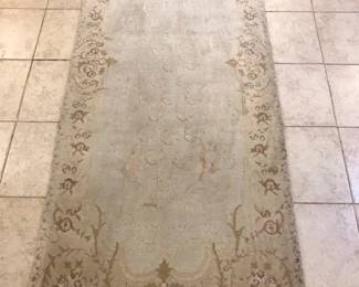63. 27x68 WoolSilk Aubusson