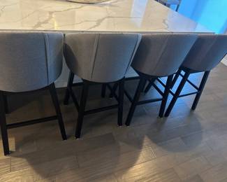 Grey Bar stools - 4