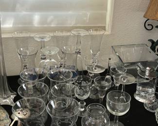 Glass stemware