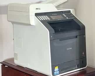 BROTHER PRINTER & FAX MACHINE | Brother MFC-9970CDW printer, copier, and fax machine. - h. 20 x w. 18 x l. 19 in