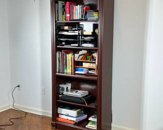WOODEN BOOKSHELF | Having 5 shelves - h. 71 x w. 14 x l. 29.5 in