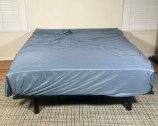 MOTORIZED QUEEN BED FRAME | Queen bed frame with motorized electric lifting back. - h. 11.75 x w. 60 x l. 80 in