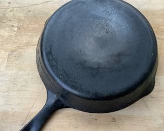 One of many Wagner Ware cast iron skillets