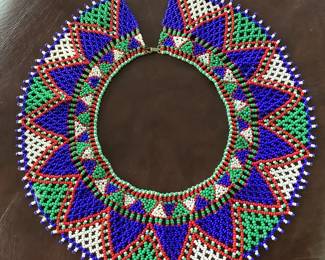 Seed bead collar
