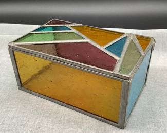 Stained Glass Trinket Box