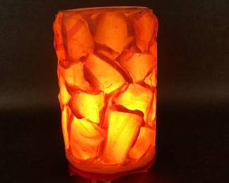 Mid Century Retro Chunky Rock Table Lamp 